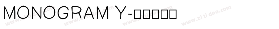 MONOGRAM Y字体转换